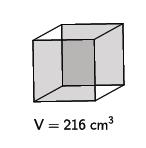 Mid-Module Assessment Task e. The cube shown has a volume of 216 cm 3. i.