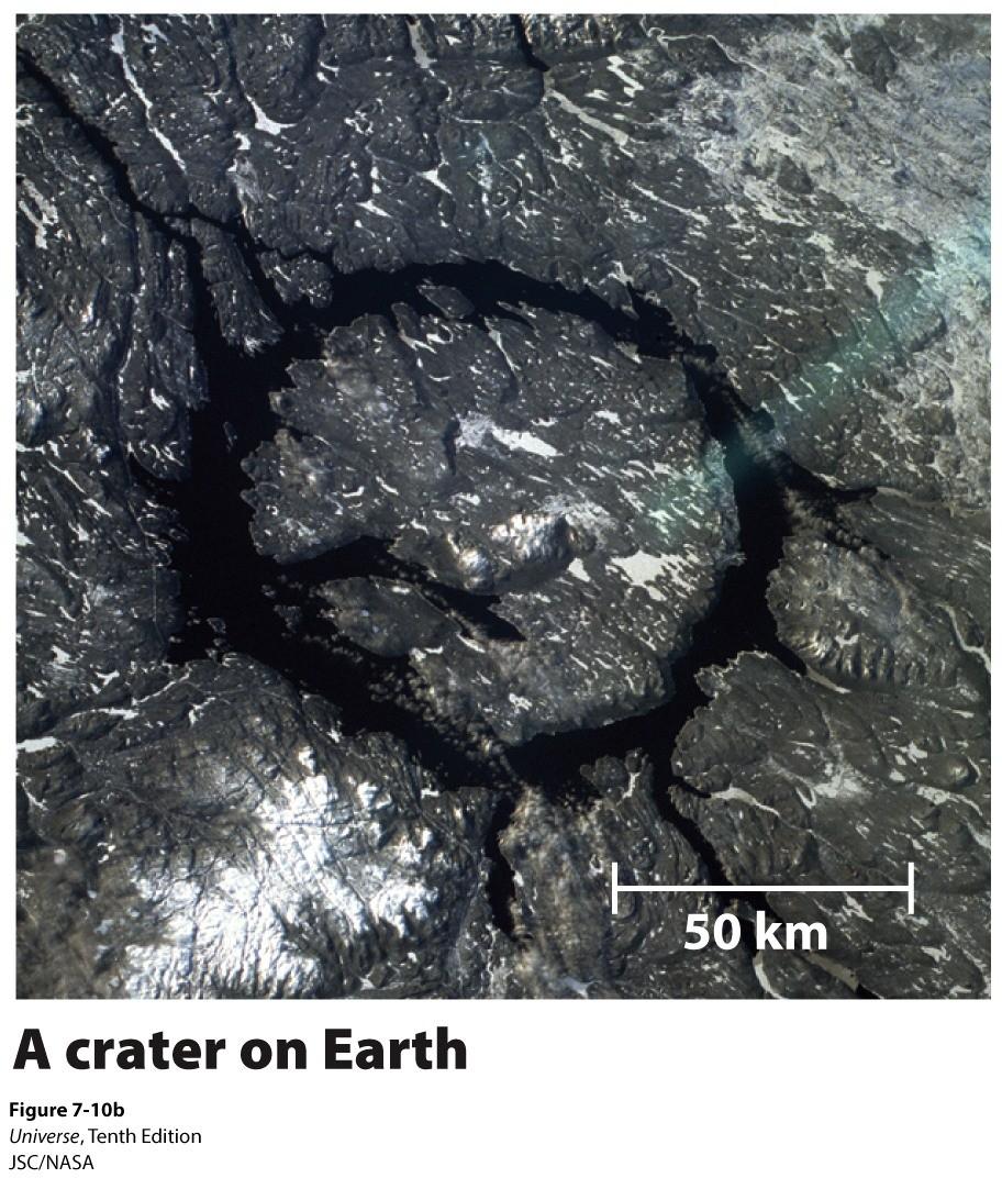 Craters on Planets and Moons Why don't we see more craters on the Earth?