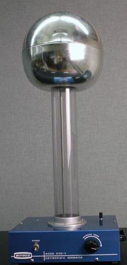 Let s finally shift to the subject of this project: A van de Graaff generator. You ve seen one of these in Mr. Kent s room.