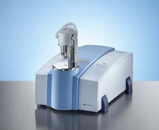 ALPHA FTIR Spectrometer More than just small analyze The ALPHA is more than just a compact FTIR spectrometer: Its modular design always provides the adequate configuration for your analytical