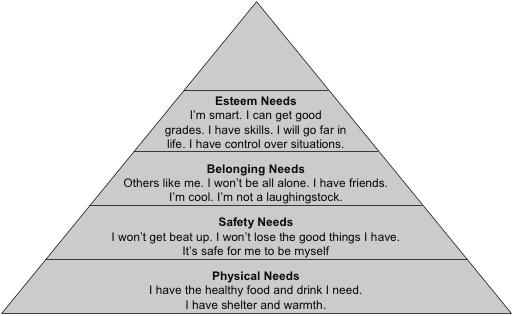 Remember Youth Needs The Youth PQA Quality Construct has parallels with Maslow s hierarchy of needs.