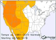 6-10 Day Forecast Change 11-15 Day Forecast Change 2-5 Day Forecast (Thu 6/22 to Sun 6/25) Summary PWA: 1.1 Prev*: 1.3 Prev: 1.3 Chng: -0.2 LY: 1.