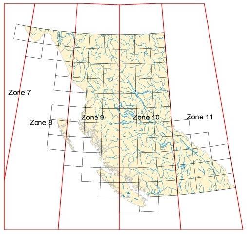 BC: UTM zones How do we deal with multiple UTM zones: Eastings coordinates switch