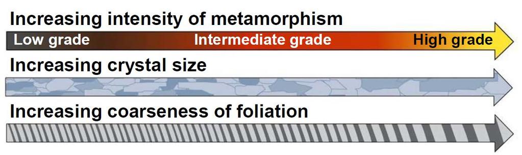 Metamorphic rocks Ortho metamorphic rocks: derived from magm