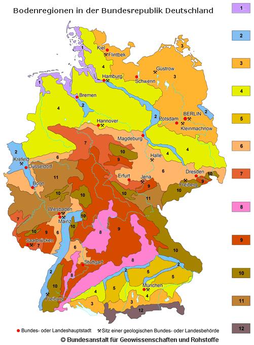 Geological map of Germany Relationship between geology