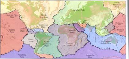 Identifying Plate Boundaries The Major Plates As a plate moves, its interior area remains largely intact and rigid, but rock along