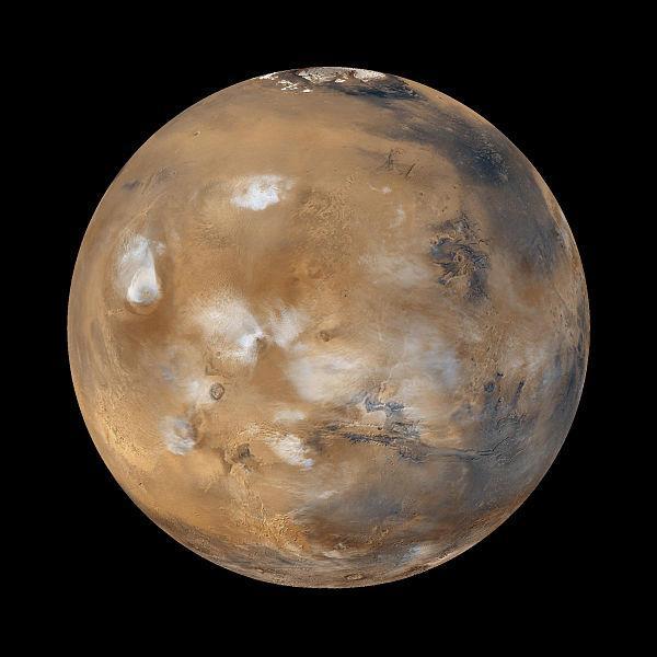 Mars Red Planet due to iron in soil Largest mountain, Olympus Mons Two moons: Phobos (fear) & Deimos (panic)