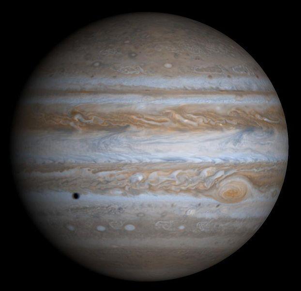 Jupiter Largest & most massive planet Giant red spot huge hurricane!