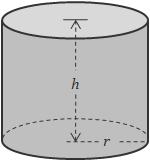 Cylinder Curved Surface Area (C.S.A.) = 2πrh T.