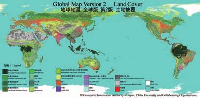 Steering Global Mapping Project and Developing Global Map Version 2 3 Version 2 shows that cropland (orange), paddy field (purple) and cropland-other vegetation mosaic (pink) are classified better