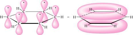 Benzene is a nucleophile p electrons make benzene nucleophile, like alkenes.