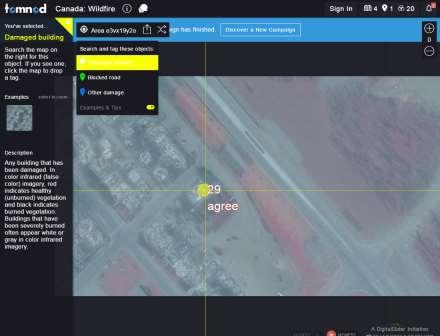8 International Response Tomnod campaign by DigitalGlobe, May 6 to 9 Crowd-sourced image
