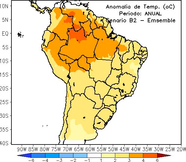 B2 B2 A2 A2 Temperature anomalies (C) Annual