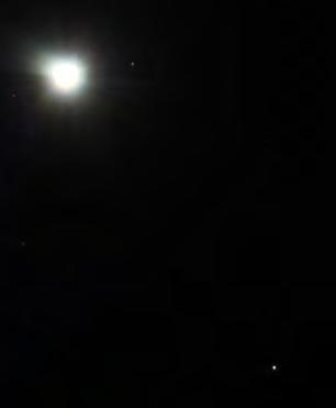 Images from Stellarium Sep 19 Venus/Regulus, only 27.9' separation, brightness: -3.9 and +1.