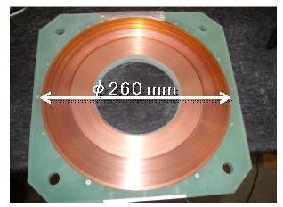 Superconducting magnetic bearing Item Wire Width of tape Thickness of tape Inner diameter Outer diameter Height of the coil Specification