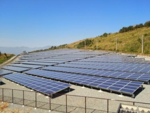 Field test in the mega-solar plant FESS was demonstrated in real network