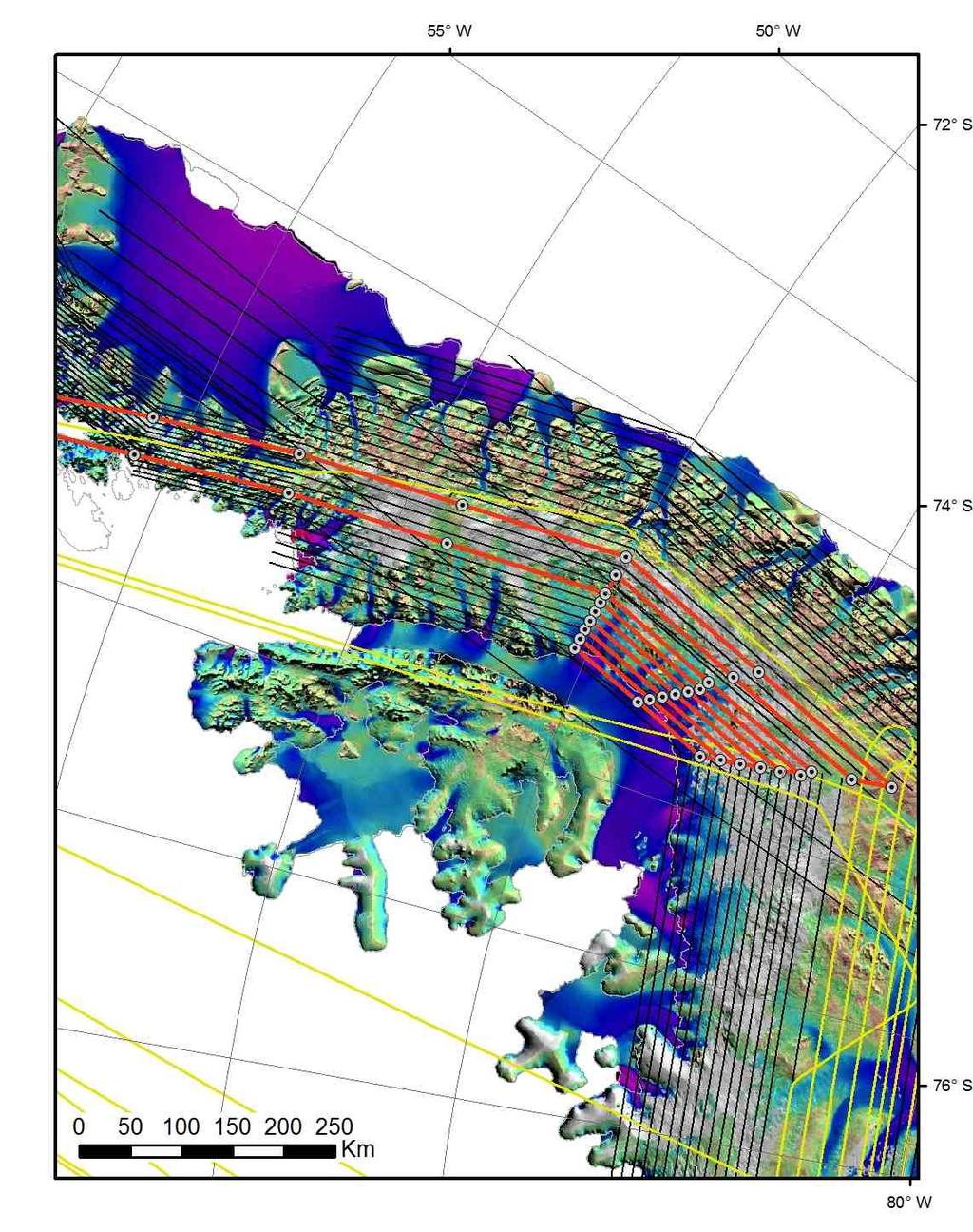 LVIS 2012 Antarctica Mapping Lines 7/13/12 12 Palmer: Priority 5 Flight: W Palmer
