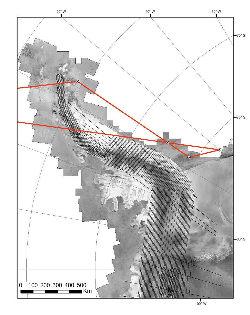 LVIS 2012 Antarctica Mapping Lines 7/13/12 26 Sea Ice: