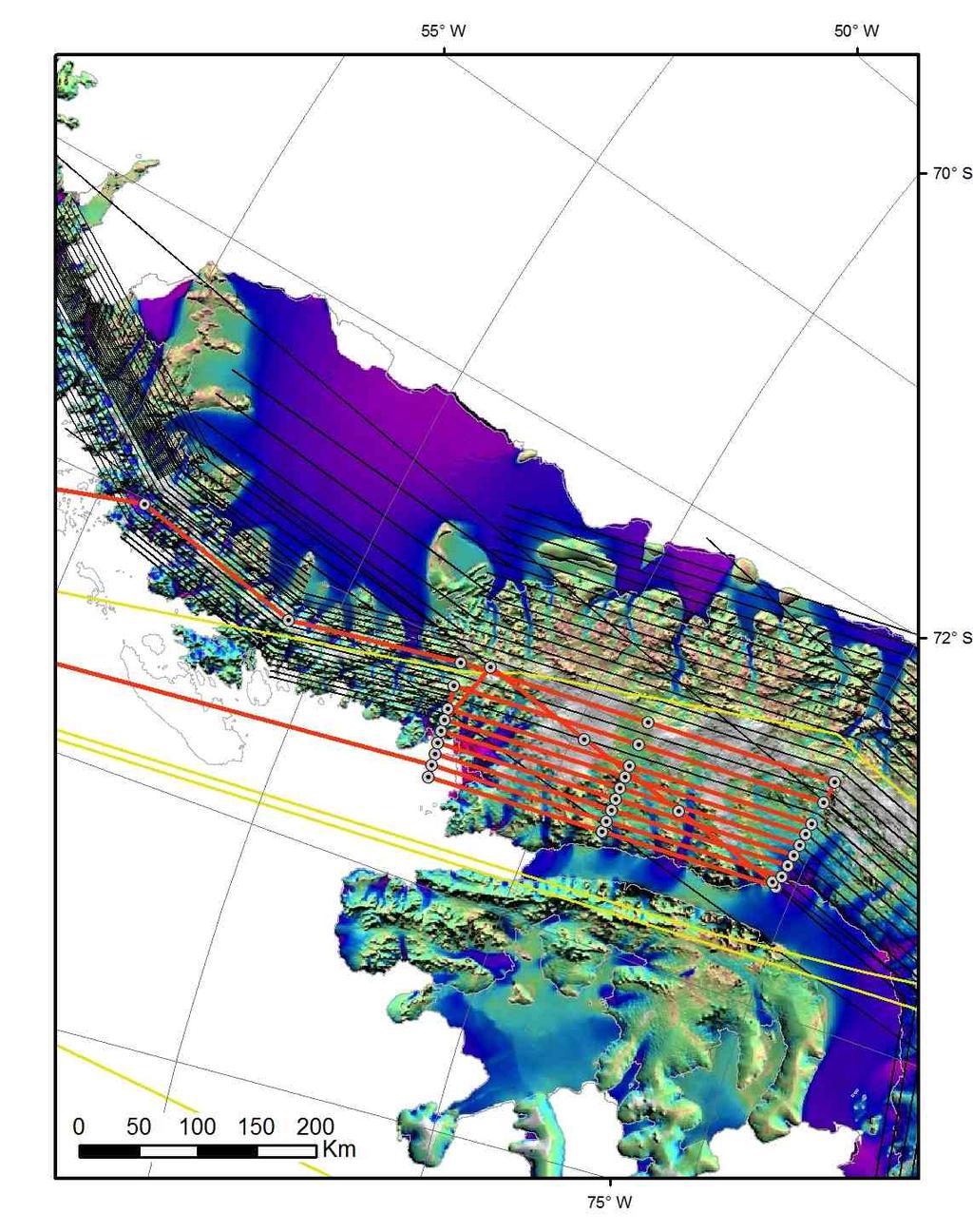 LVIS 2012 Antarctica Mapping Lines 7/13/12 9 Dyer: Priority 4 Flight: W Dyer Within P4 Area: High?