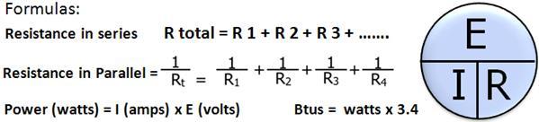 5. What is the total resistance of the circuit in a series? R1 = 12 ohms, R2 = 22 ohms 120v 12 ohms 17 ohms 22 ohms 34 ohms 6. What is the amp draw of the circuit in a series?