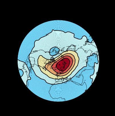 The stratospheric polar vortex During winter,