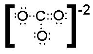 No. 7 of 10 7. Carbonate ion is a polyatomic anion in limestone as calcium carbonate. Sodium bicarbonate is the key ingredient of baking soda. What is the VSEPR molecular geometry for CO 2-3?