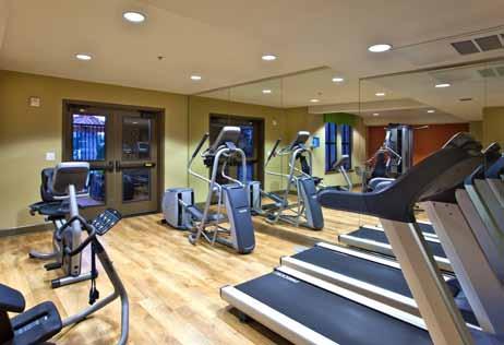 to play games, screen movies/tv shows or hang out in real style State-of-the-art fitness center to work up a sweat