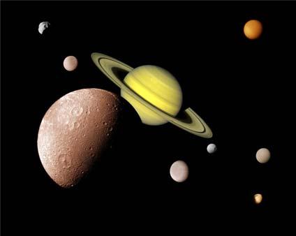 The Moons Jupiter & Saturn Earth 1 Mars 2 Jupiter 63 Saturn 47 Uranus 27 Neptune 13 Pluto 3 Moons of