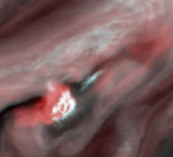 10 Thunderstorm on Jupiter Photo taken by NASA's Galileo spacecraft on June 26, 1996.