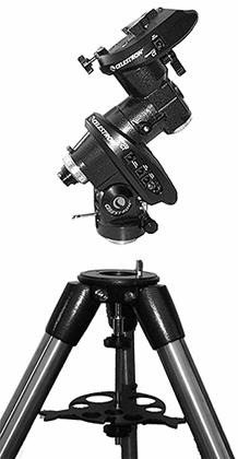 Attaching the Equatorial Mount The equatorial mount allows you to tilt the telescope s axis of rotation so that you can track the stars as they move across the sky.