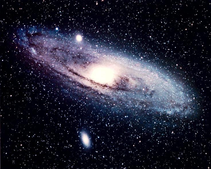 Andromeda nebula Normal matter Stars Distances Spectra 2.