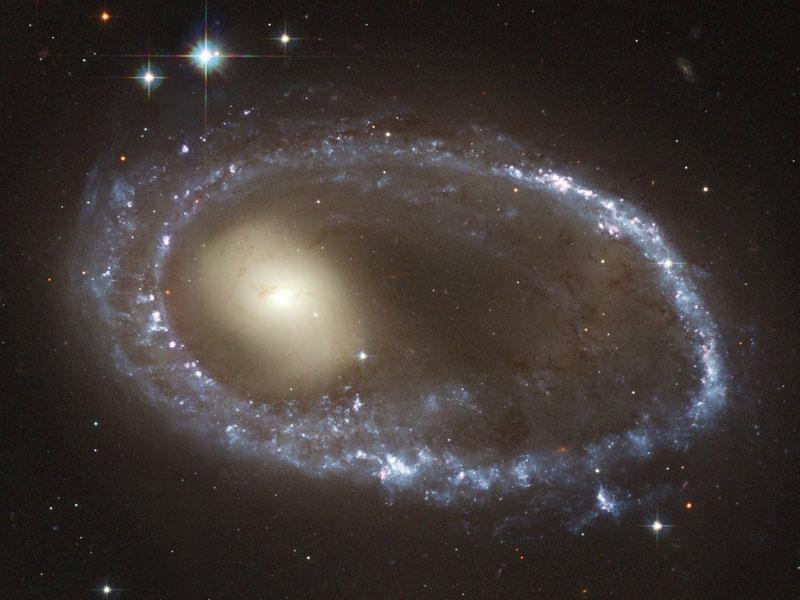 Ring galaxy Normal matter Stars Distances Spectra 300