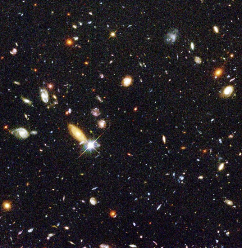 Hubble Deep Field Survey Normal matter Stars Distances Spectra 10 days light