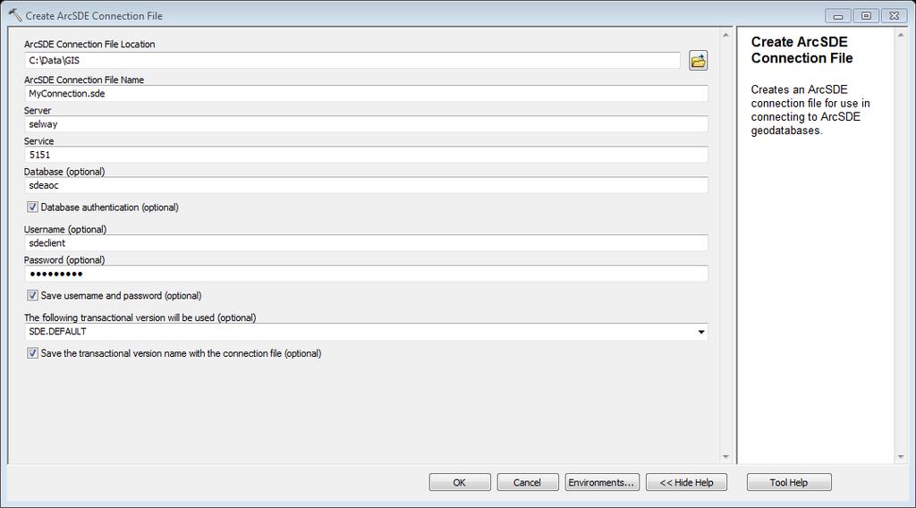 add to the database or edit data stored in the database. STEP 3B: CONNECTING WITH ARCGIS 10.