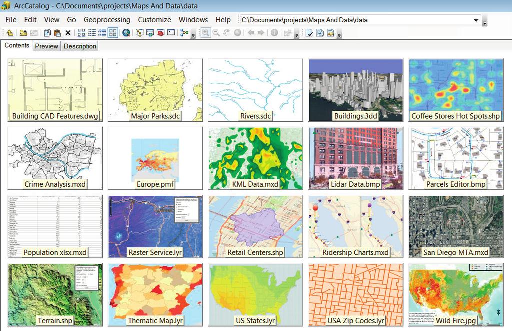 Perform the Complete Cartographic Production Process within Your GIS Easily create professional-quality, publication-ready maps with ArcGIS for Desktop software s simple wizards, predefined map