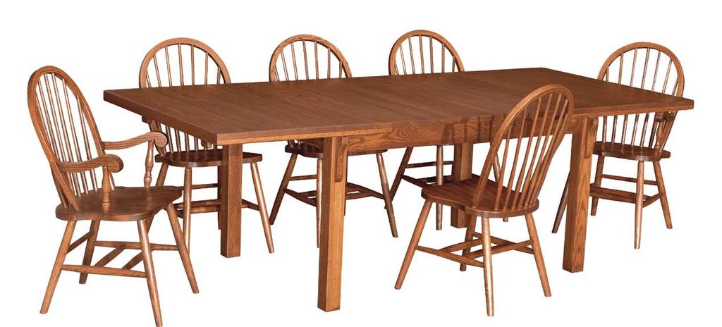 TRANSITIONAL DINING SERIES TABLE LEG OPTIONS Mission Shaker Shaker Estate Contemporary These table leg options are available on 043: Shaker Farm Table 049: Shaker 6ft.