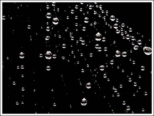 Precipitation RAIN Inside the cloud the air moves the drops of comndensing water up and down constantly. As the droplets collide against each other, they aggregate and get larger.