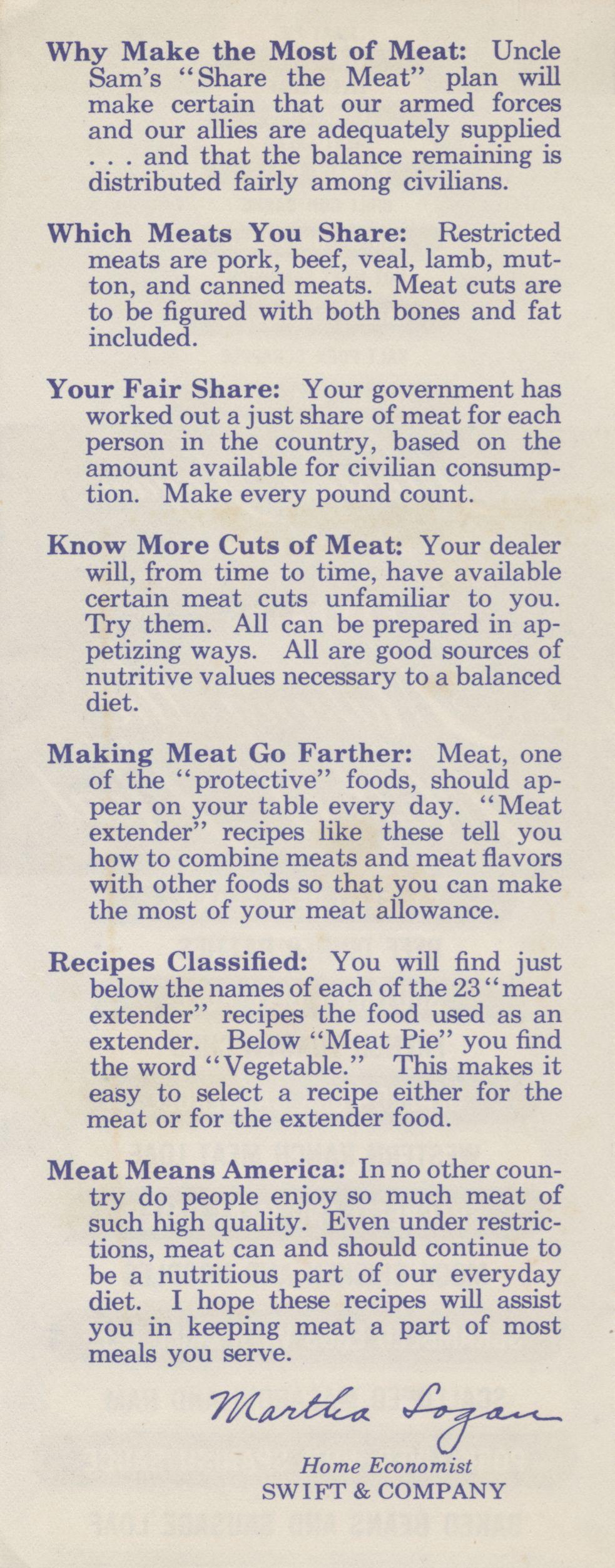 Why Make the Most of Meat: Uncle Sam's 44 Share the Meat" plan will make certain that our armed forces and our allies are adequately supplied.