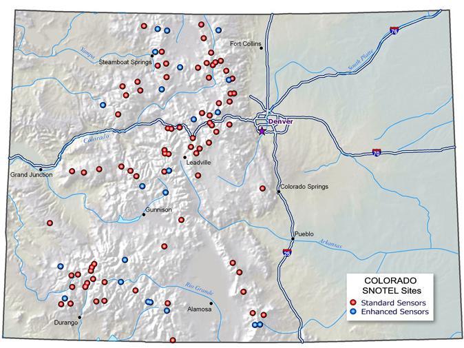 Colorado Snotel Sites Assessment of long term April 1 st SWE