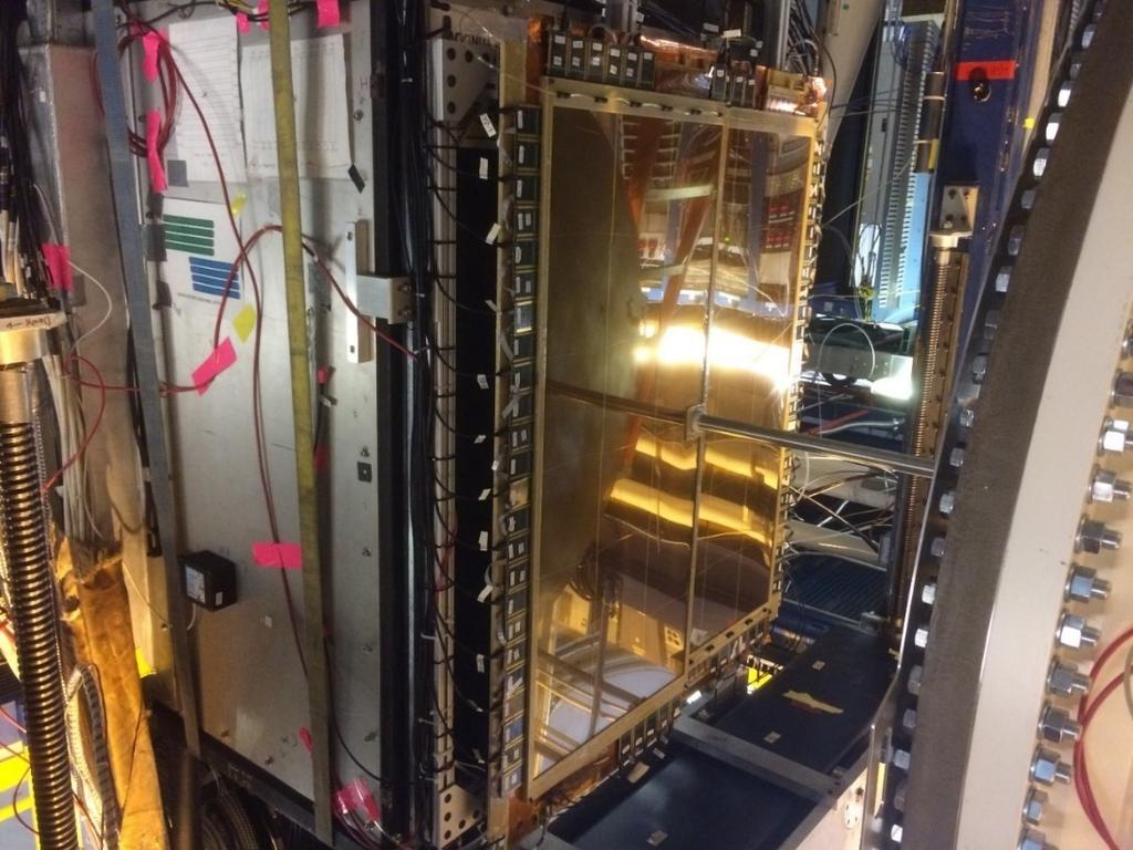 GEM Coordinate Detectors in Hall B Beam Line Vacuum chamber HyCal Box