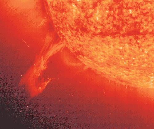 Prominences Temps of up to