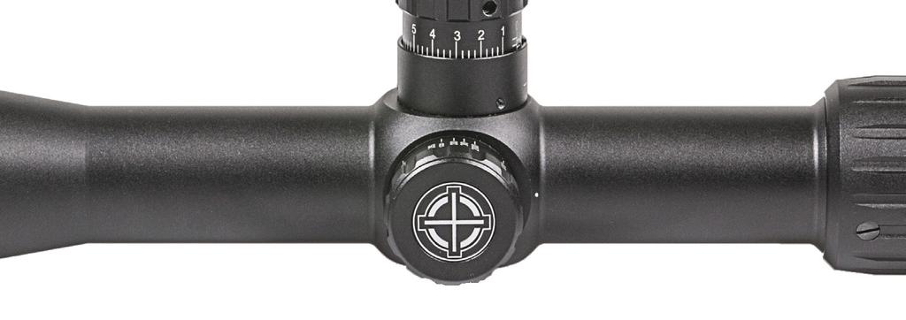 PARALLAX CORRECTION The Sightmark Core 3-12x44DCR, 4-16x44MR and 8.5-25x50MR are equipped with side parallax adjustment (4) that is used to eliminate parallax and finely focus the image.