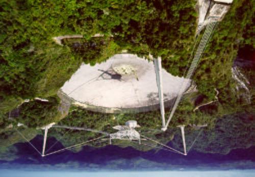 Arecibo Radio Telescope (300-m diameter) at the National Astronomy and Lonospheric Center is world s largest radio telescope.