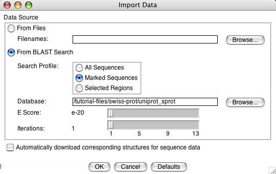 3 COMPLETE EVOLUTIONARY PROFILE OF ASPRS 27 When the search is complete, a new dialog called BLAST Search Results appears (see Figure 12).