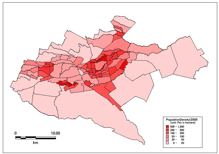 Population Density per