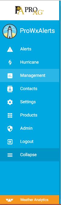 Alert Management & Tracking Alert Activity The Management tab allows users to view alert activity for all their configured alerts By setting a Start and End Date at the top, users may view triggered