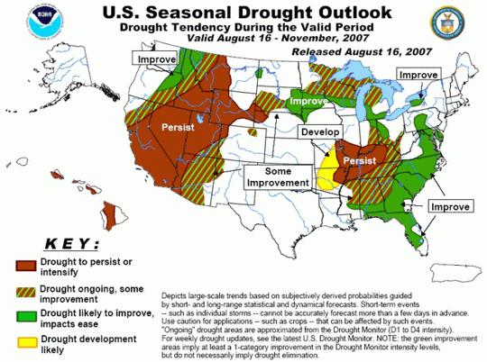With drought conditions worsening in the Southeast, this area is poised for a potentially