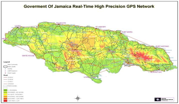 1. The National Land Agency creates and maintains a digital cadastre of the island (Survey function) and standard maps of the whole or parts of the island (Mapping function).