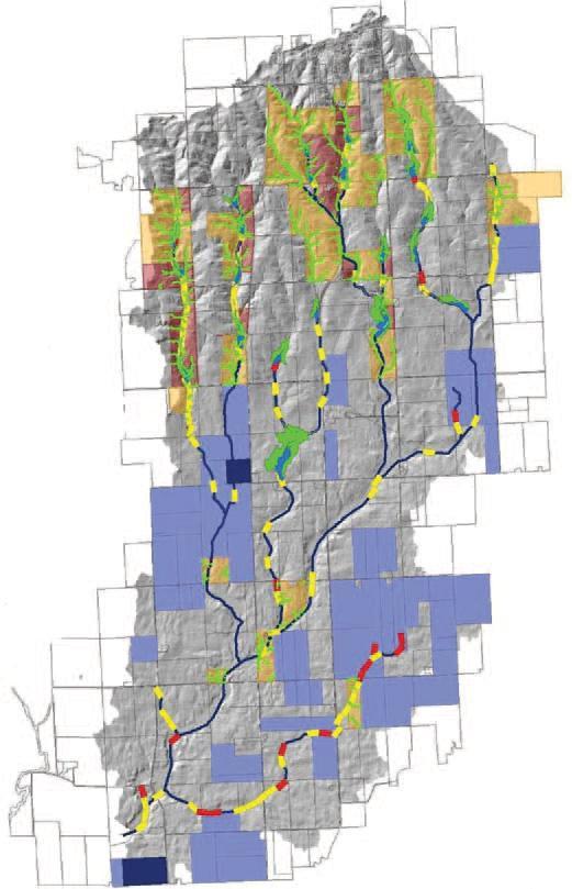 Targeting Within Watersheds for Improved Planning: Agricultural Conservation Planning Framework One possible conservation planning scenario for Lime Creek.