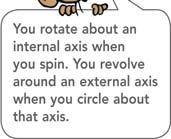 1 Rotation and Revolution Two types of circular motion are rotation and revolution. 10.